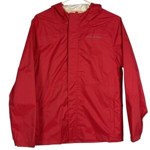NWT Vineyard Vines Boys Beacon Full Zip Hooded Jacket In Parade Red Size Large